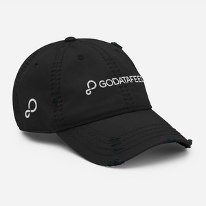 Icon Hat Distressed Black