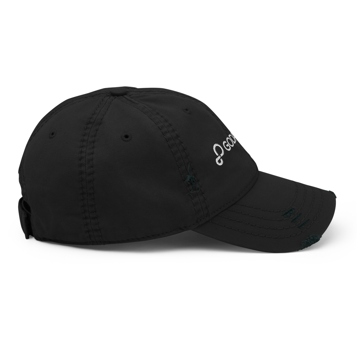 Icon Hat Distressed Black