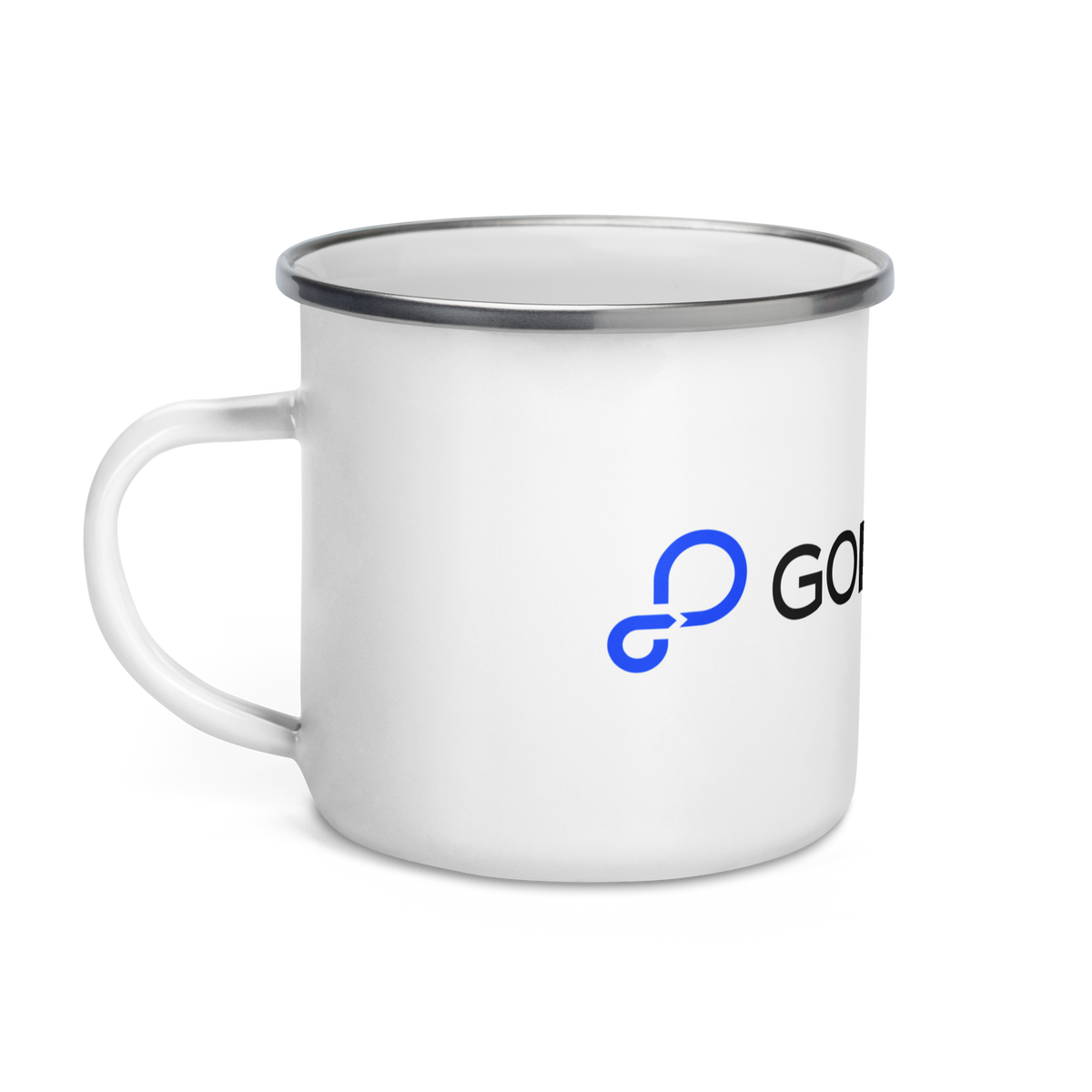 Icon Logo 12 oz Enamel Mug White