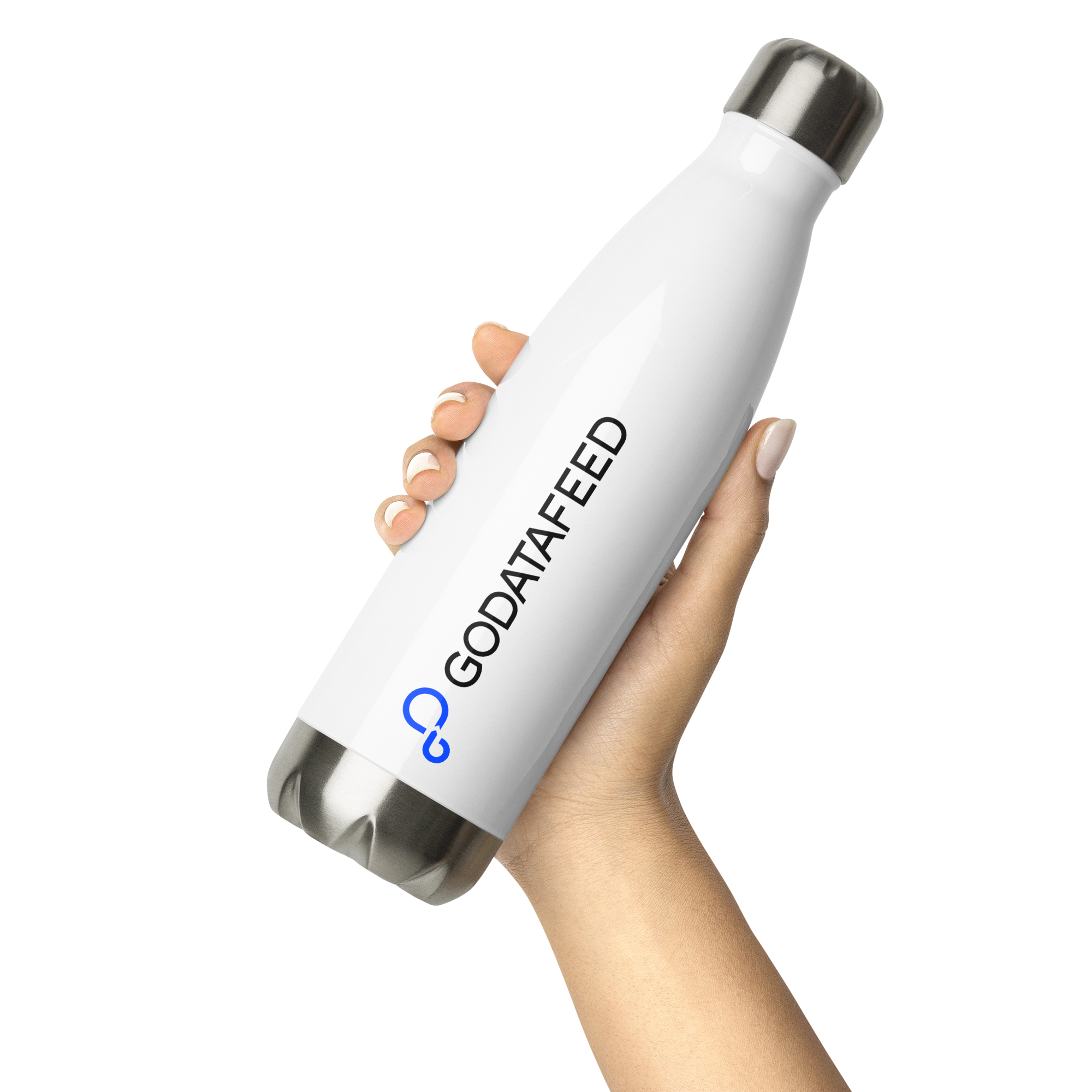 Icon Logo Water Bottle White